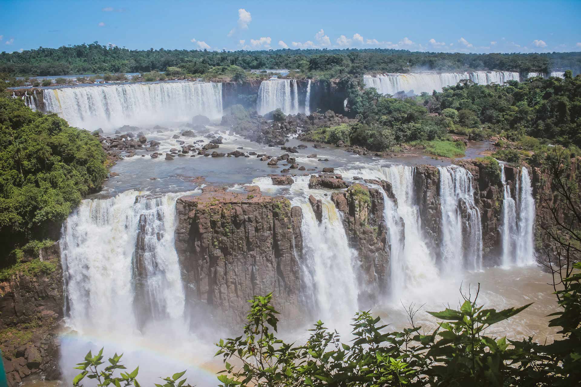 Aerial view of Iguazú Falls, Argentina